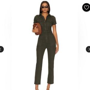 Olive Utility Jumpsuit